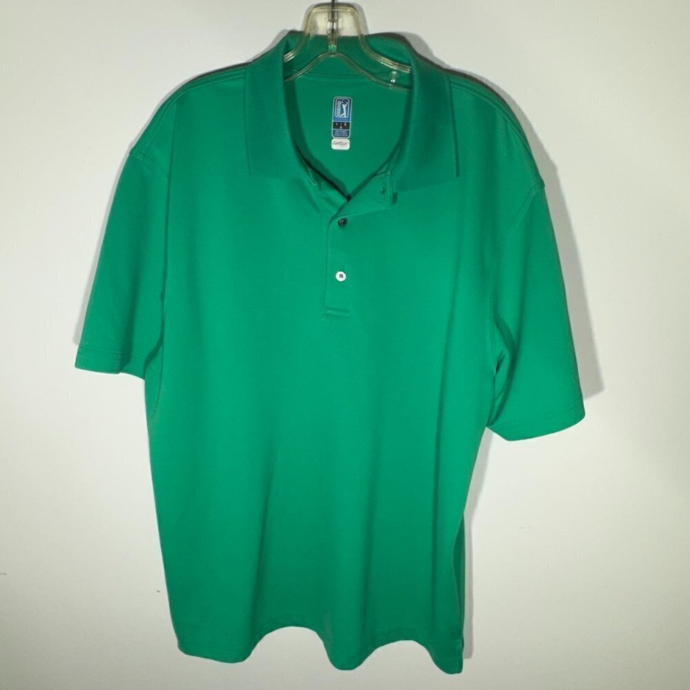 PGA Tour Golf Shirt - Green - Large